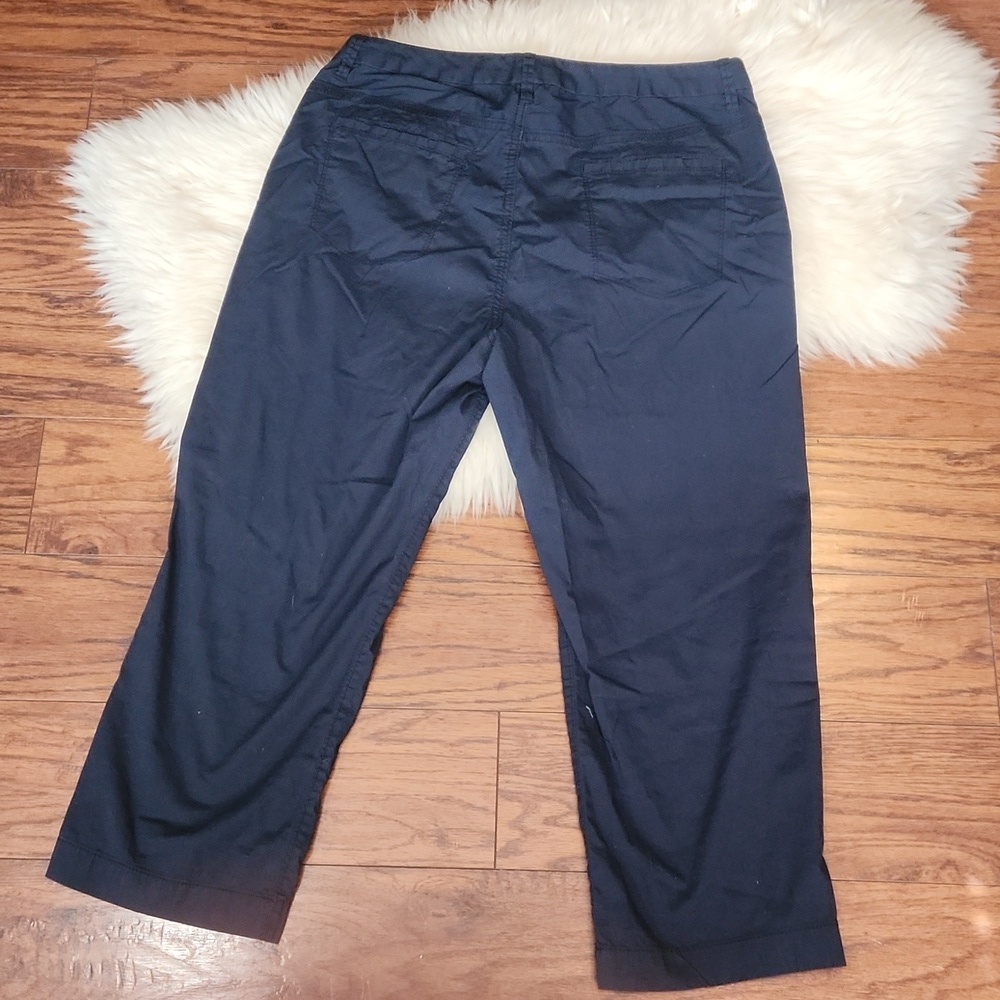 Old Navy Dark Blue Classic Rise Womens Business Casual Capris' - Picture 3 of 3